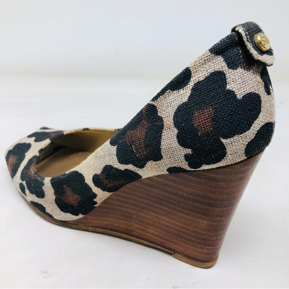 Stuart Weitzman Animal Print Fabric wedges - Picture 7 of 11